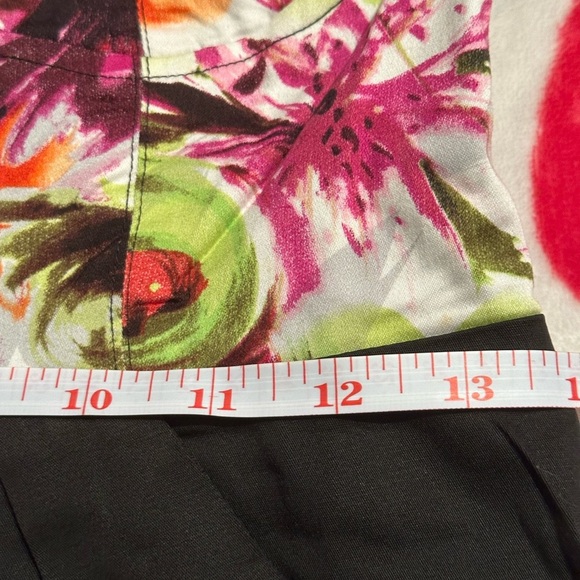 NWT Lucy Paris with a zipper down the fron Floral and Black mini Dress - Picture 10 of 17